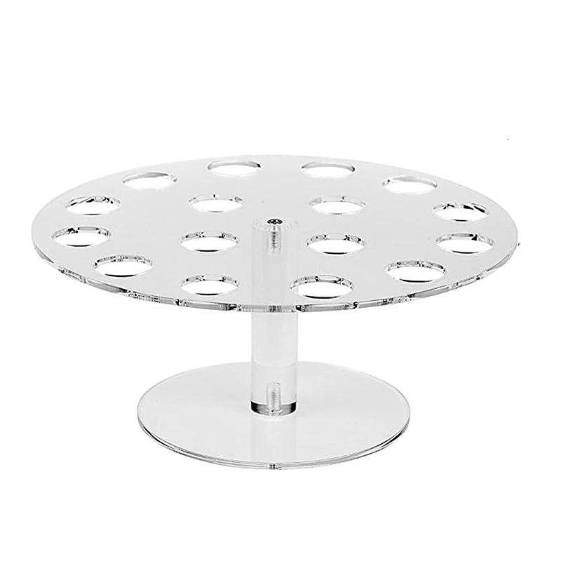 4/6/16 Holes Transparent Acrylic Ice Cream Stand Cake Cone Stand Pastry Holder Wedding Party Buffet Food Display Rack Bake Tool