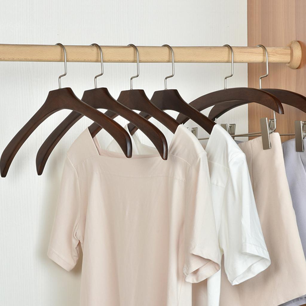 Heavy Duty Iron Clothes Hanger With Nonslip Pants Clips Space Saving Design For Home Organization Garments Holder