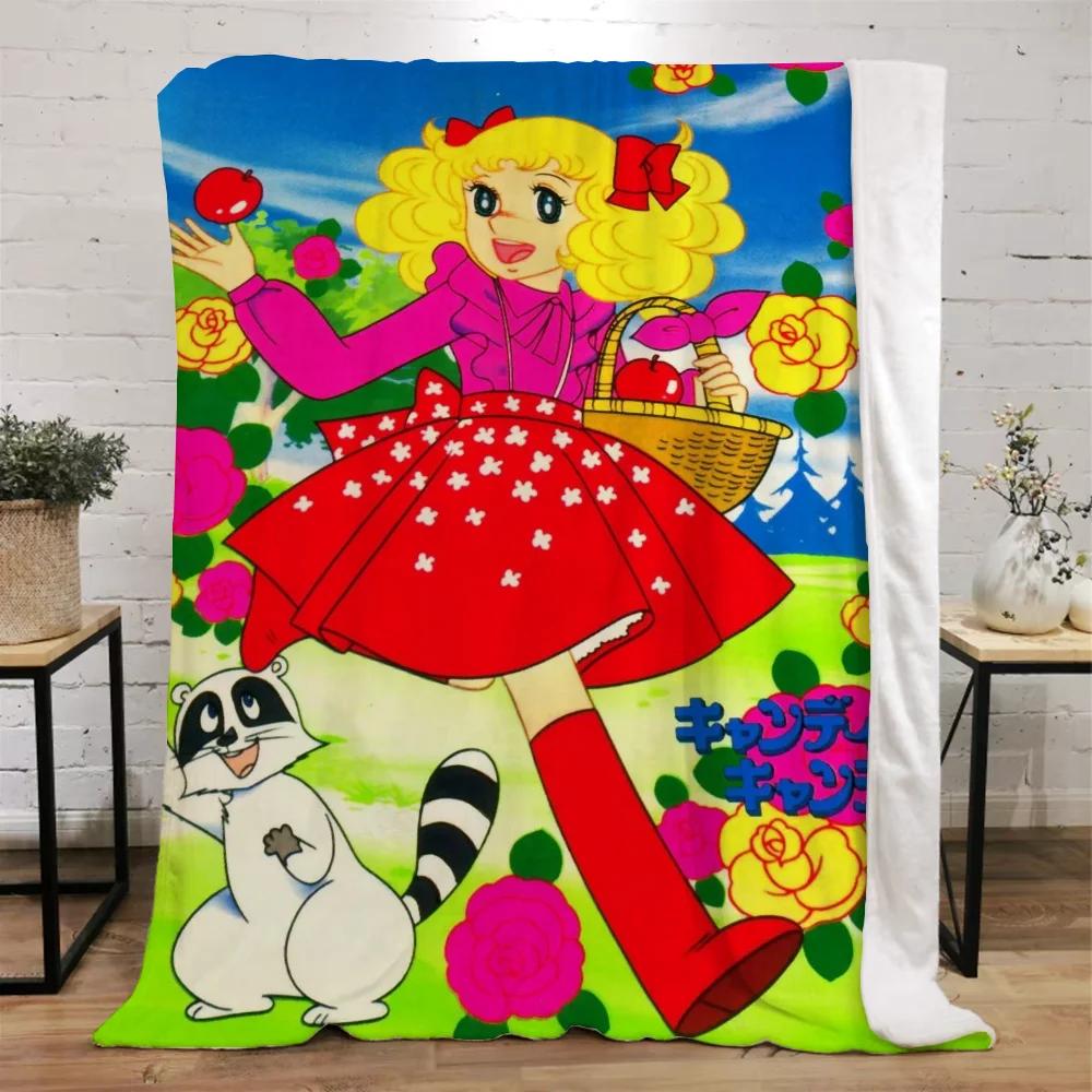 Candy Candy Fluffy Soft Blankets for Decorative Sofa Blanket Beach Towel Knitted Plaid Bed Throw Home Interior Luxury Bedding
