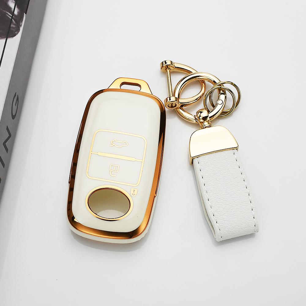 Auto Shell Keyring Case Keyless Protector Car Key Cover for Toyota Veloz Avanza Rush Daihatsu Genuine Perodua Yaris Ativ Raize