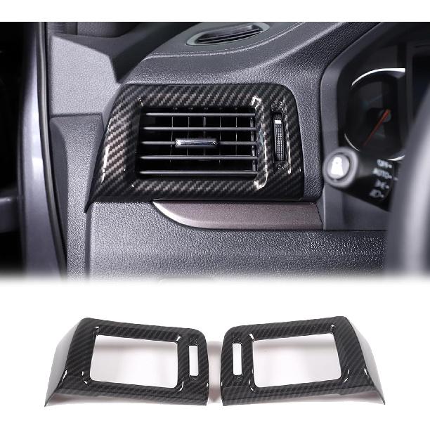 

2PCS Side Air Vent Frame Trim for Honda Pilot 2016-2022/ Ridgeline 2017-2024/ Passport 2019-2024, ABS Center Console Side Air Conditioning Outlet Carbon Fiber Pattern