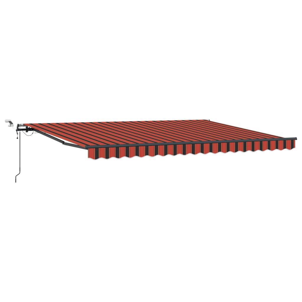 Awning Fabric Orange and Brown 450 X 300 Cm Polyester