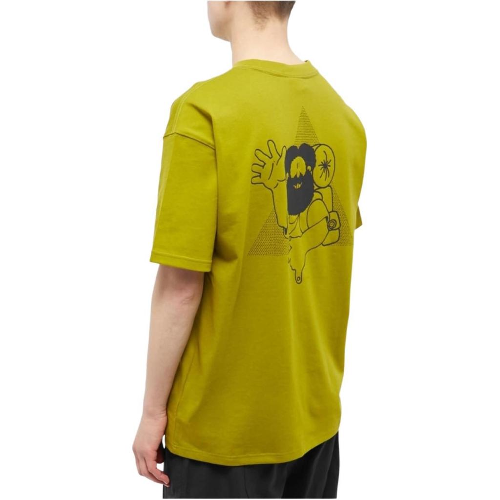 Nike T Shirts Men's Olive Crew Neck Moderate Straight Fit FB8123-390