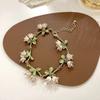 Green Lily of The Valley Jewelry Set White Lily of The Valley Earrings New Flower Necklace  Gifts