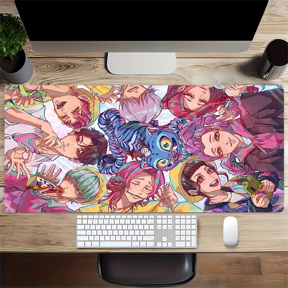 Colorful Fantasy Characters Large Gaming Mouse Pad Nonslip Rubber Base Waterproof Desk Mat For Office Pc Laptop