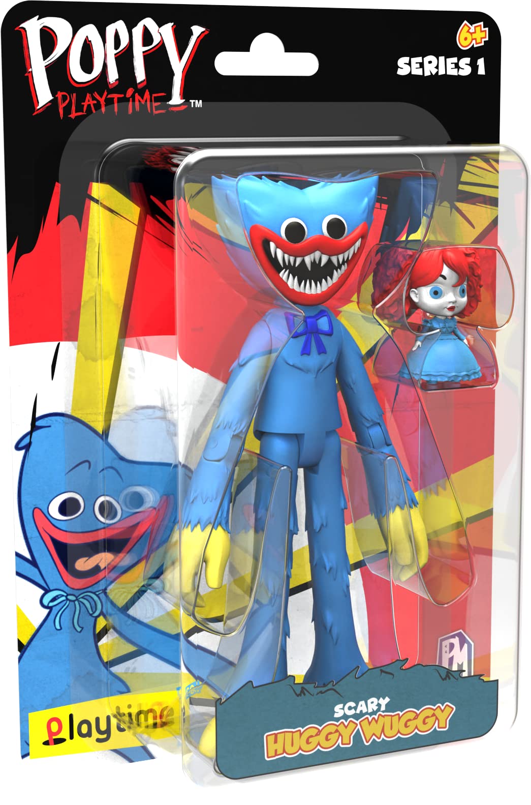 

Лицензированная игровая фигурка Poppy Playtime Huggy Wuggy [Официальный продукт] (Фильм ужасов) белый