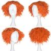 Men's Halloween Cosplay Wig Mad Hatter Alice In Wonderland 2 Themed Costume Party Hairpiece for Adults