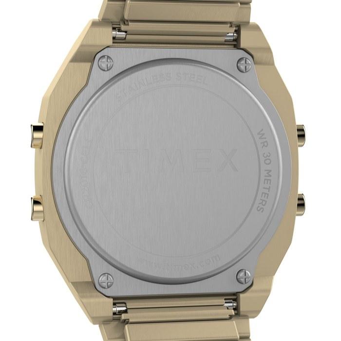 TIMEX Classic Digital T80 Watch Quartz 30m Water Resistance Plastic Gold Dial TW2W40800 Women's