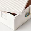 IKEA BYGGLEK LEGO Box with Lid, White, 26x18x12cm, 304.534.05