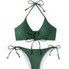 1011 Europäische und amerikanische Badebekleidung Damen sexy rückenfrei Damen Thermalbad dreieckiger geteilter Bikini Badeanzug Damen