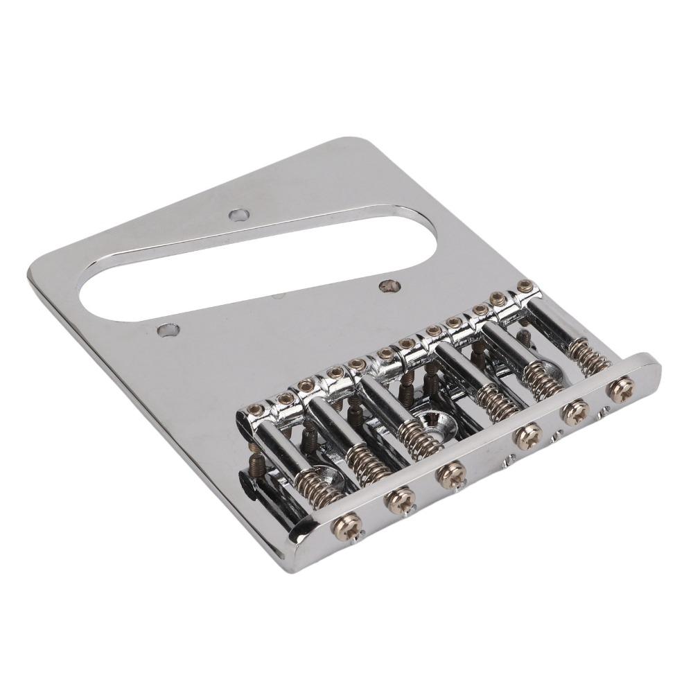 6 Saddle Guitar Bridge Replacement Metal Saddle Bridge Electric Guitar Bridge  For Electric Guitar