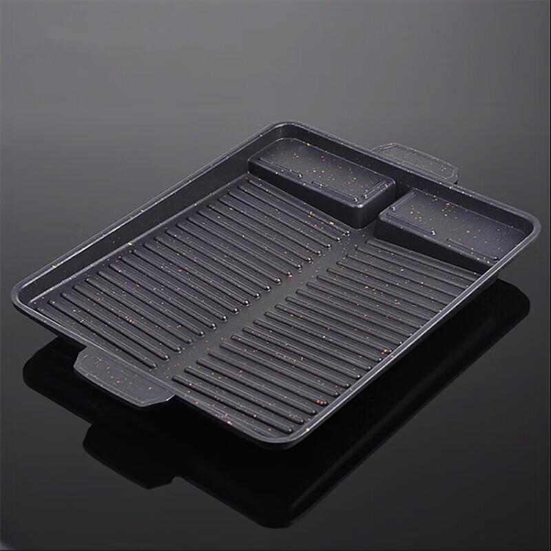 Rectangular Maifan Stone Portable Grill Pan