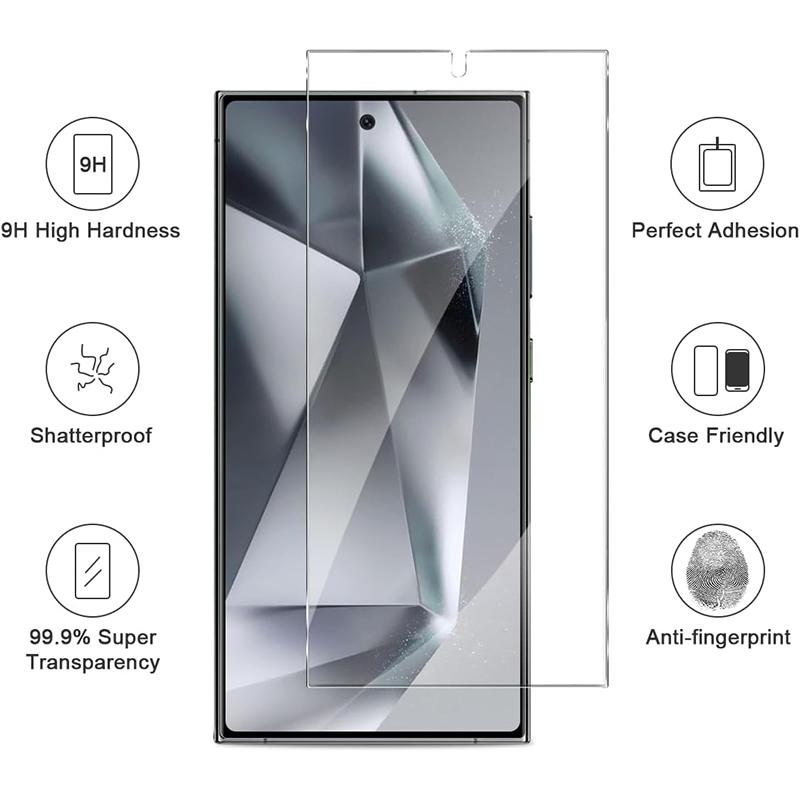 3 buc. ID-ul de amprentă Deblocați Protector de ecran HD transparent, sticlă securizată pentru Samsung Galaxy S24 / S24+ / S24 Ultra S23 S23+ FE S22 5G S22+ S21 Plus S24Plus