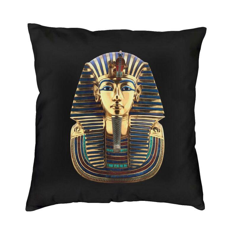 Ancient Egypt Sphinx And Hieroglyphs Square Pillow Cover Decoration Golden Egyptian Cushion Cover Throw Pillow For Sofa Printing