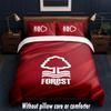 Nottingham Forest Design Bett Bettwäsche-Set 1 Bettbezug + 2 Kissenbezüge Weich Atmungsaktiv Haushalt Bettwäsche