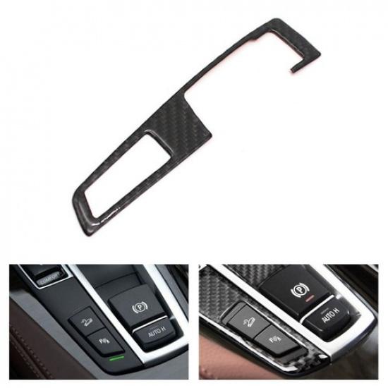 Carbon Fiber Gear Shift Panel Frame Base Cover Trim For BMW 5 Series F10 F25 F26