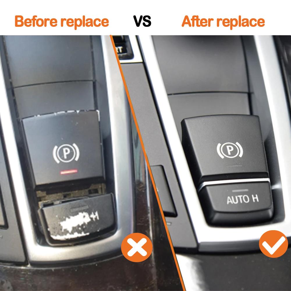 Electronic Handbrake Parking Brake Switch Auto P Button Cover For BMW 5 6 7 X3 X4 X5 X6 F Series F01 F02 F10 F12 F15 F16 F25 F26