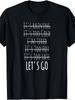Men'S Motivational Let'S Go No Excuses Graphic T-Shirt, Retro Casual Short-Sleeve Round Neck Tee Wit