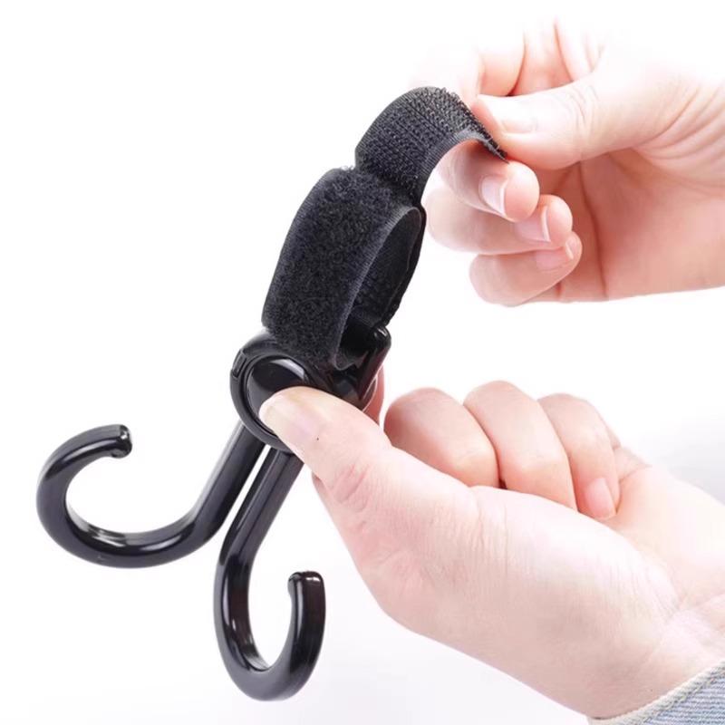 Electric Car Stroller Rotating Double Hook - Universal Baby Bag Hanger