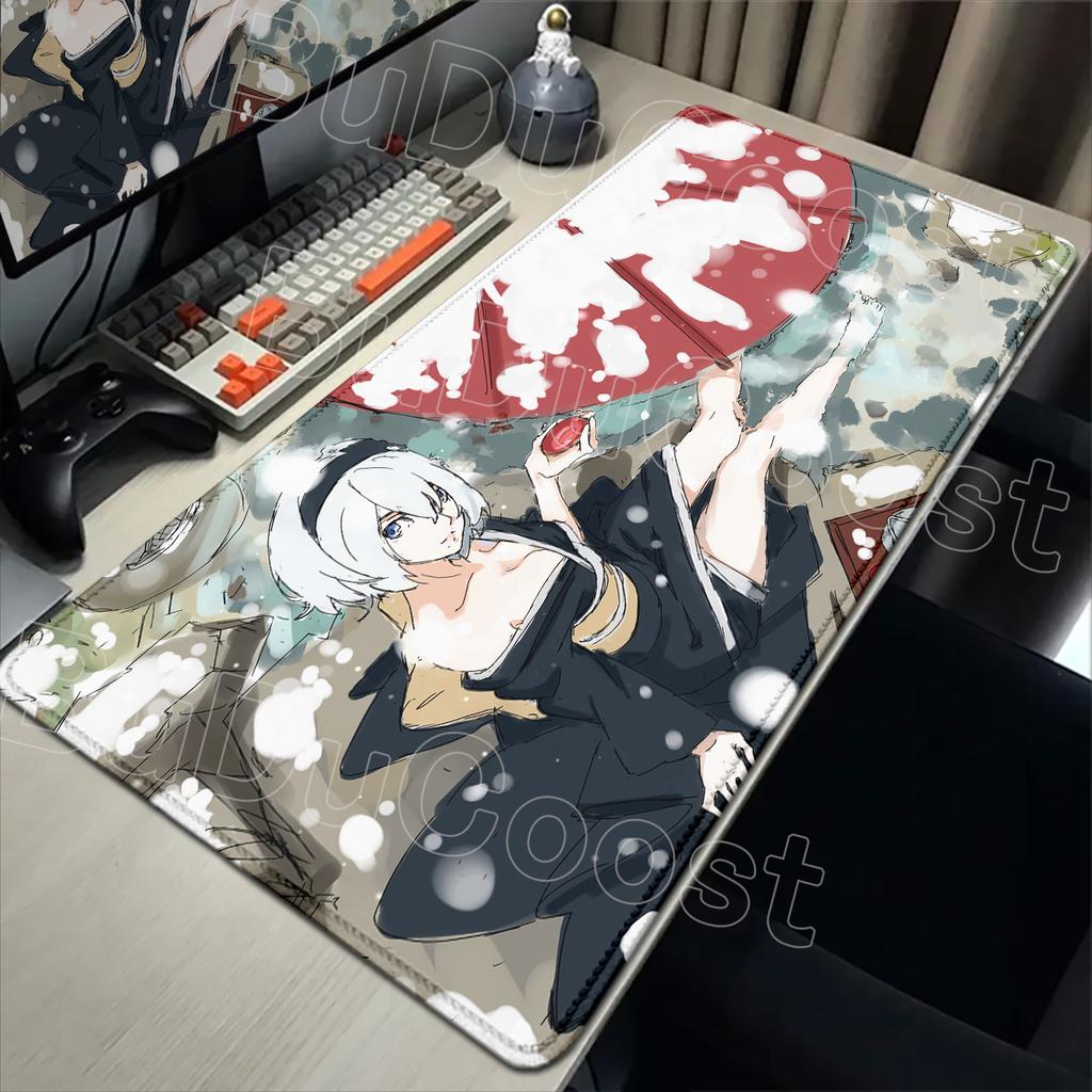 E-sports Pretty NieR:Alfombrilla de ratón Automata 2B Alfombrilla de goma grande para mesa Alfombrilla de ratón para juegos de PC Alfombrilla para escritorio de portátil Alfombrilla antideslizante para teclado de ordenador