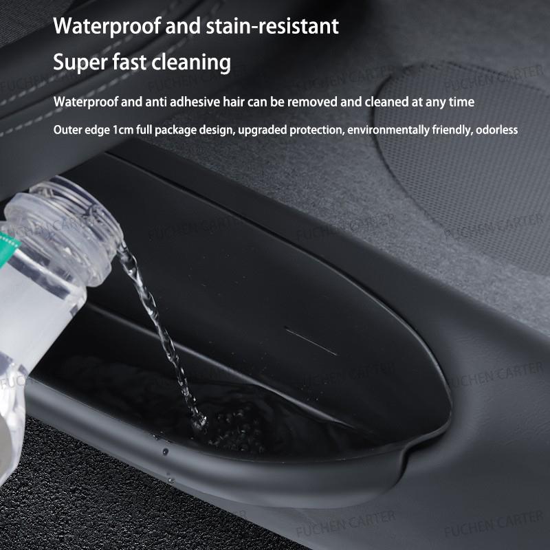 For Tesla Model YL Launch 2026 Door Side Storage Box Full-Cover TPE Front and Rear Interior Storage Box Accessories