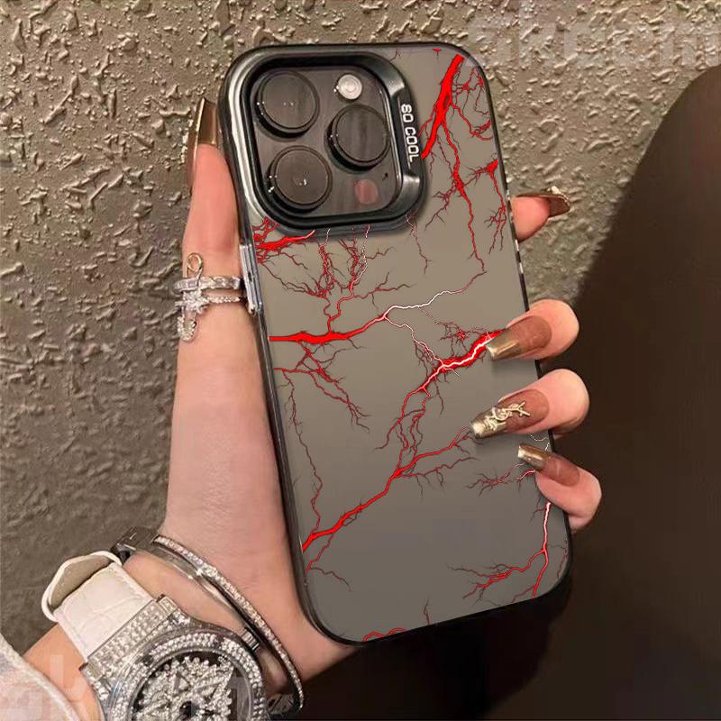 Super Cool Lightning Design TPU Basic Phone Case For iPhone 16 Pro Max 11 12 13 14 15 16E XS X XR 7 8 Plus Shockproof Hard Cover