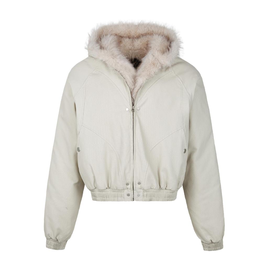 Men's Winter Retro Short Warm Jacket Youth Solid Color Daily Jacket