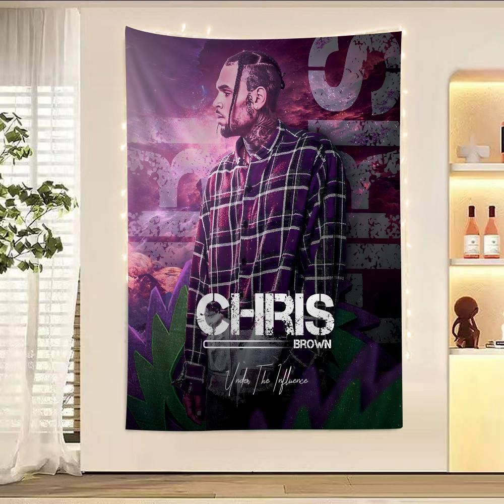 Chris Brown Different Styles Classic Movie Hanging Bohemian Tapestry Bohemian Wall Tapestries Mandala Kawaii Room Decor