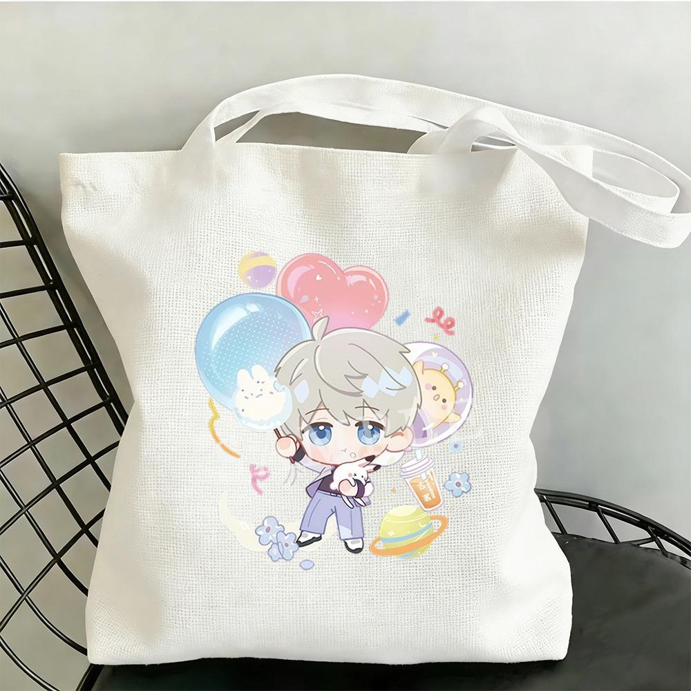 35x40CM Love and Deepspace Anime Amusement Park Canvas Bag Sylus Rafayel Zayne Xavier Cartoon Cosplay Fans Collection Gift