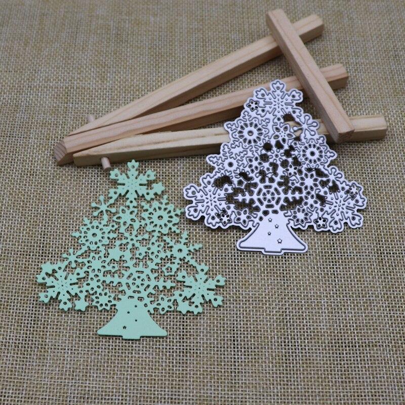 Christmas Snowflake Tree Stencil Metal Cutting Dies Practice Handson DIY Scrapbooking Album Craft