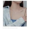 925 Sterling Silver Heart Pendant Necklace , Simple Stylish Design , Summer New Arrival for Women