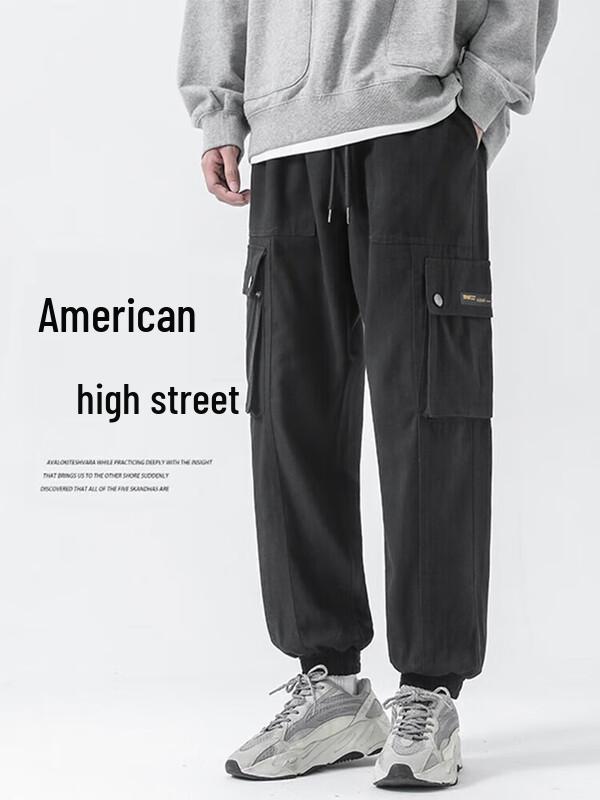 

Dingfengbaoluo Men s Casual Multi-Pocket Jogger Cargo Pants
