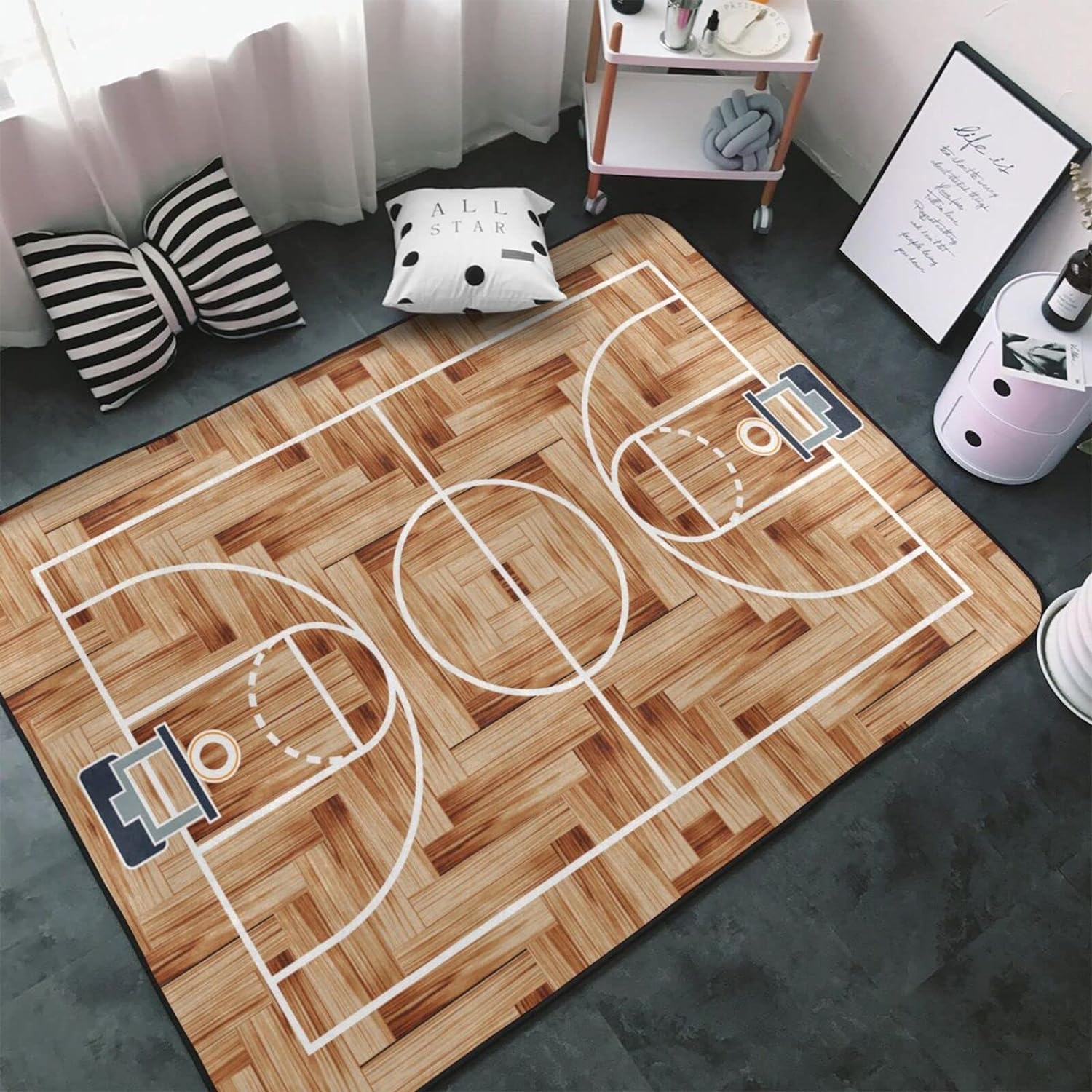 Basketbola laukuma paklājs Basketbola zonas paklājs
