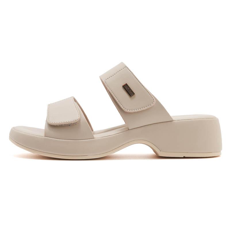 

New Spring And Summer Casual Velcro Non-Slip Beach Wedge Large-Size Slippers Comfortable Breathable And Fashionable Mother Shoes 37