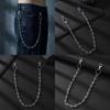 Catena da Vita in Acciaio di Titanio Stile Punk per Uomini Donne Hip Hop Rock Accessorio di Moda