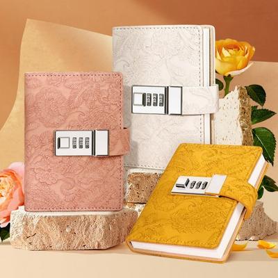 Planner Notebook with Digital Combination Lock Premium Thickened Paper Eye-Protection Journal Book Perfect Gift for Students