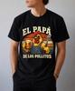 El Papa De Los Pollitos Funny Rooster Dad Dia Del Padre T-Shirt, Father's Day Rooster Gift, Chicken Dad Graphic Tee