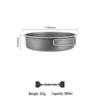 Lightweight Pure Titanium Camping Cookware: Folding Pot, Soup Pot, Tableware, and Multi-Purpose Frying Pan