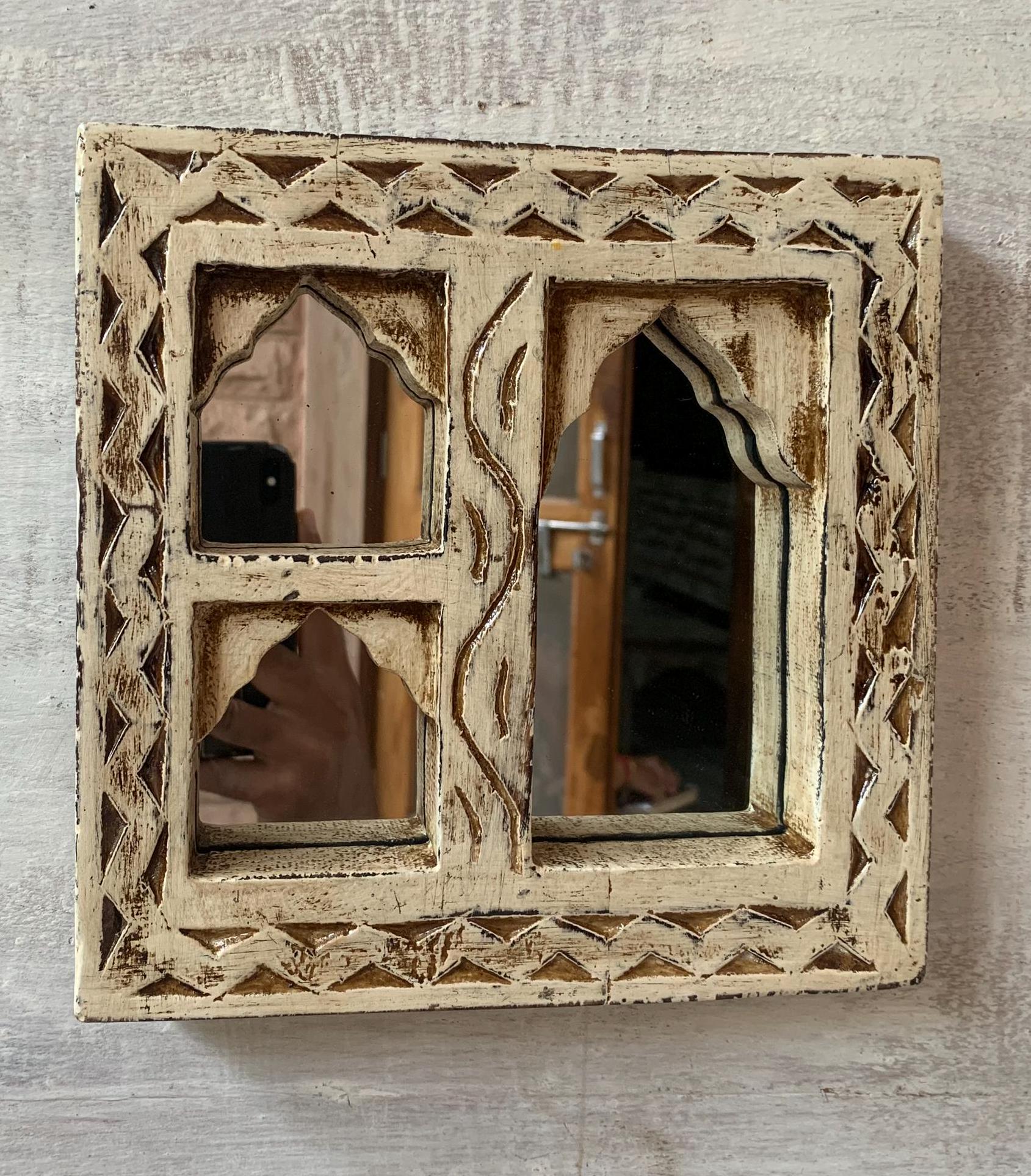 Handmade Hand Painted Jharokha Wall Decor: Indian Home Decor разноцветный