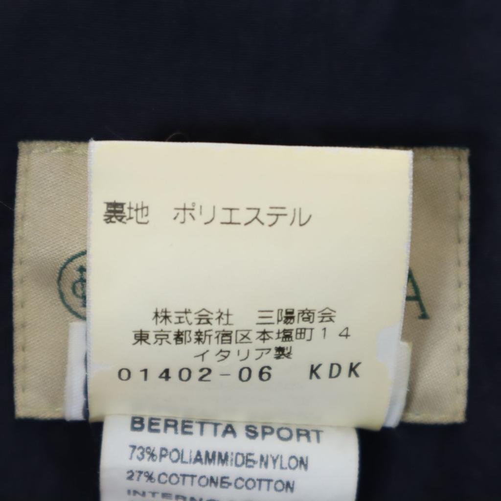 Beretta Sanyo Shokai Made In Italy Stainless Collar Coat LL Navy Men's Used