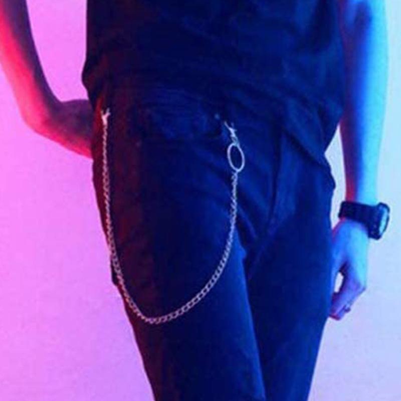 4pcs Pants Chain Multi Layer Wallet Chain Charm Jeans Chains Pocket Punk Chain Hip Hop Rock Style Chains for Women Girls