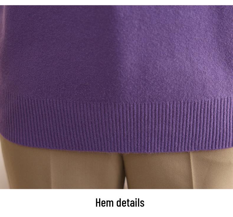 Women's Winter Velvet High-Neck Top: Fashionable Clothing for Middle-Aged Women (40-60 Years)