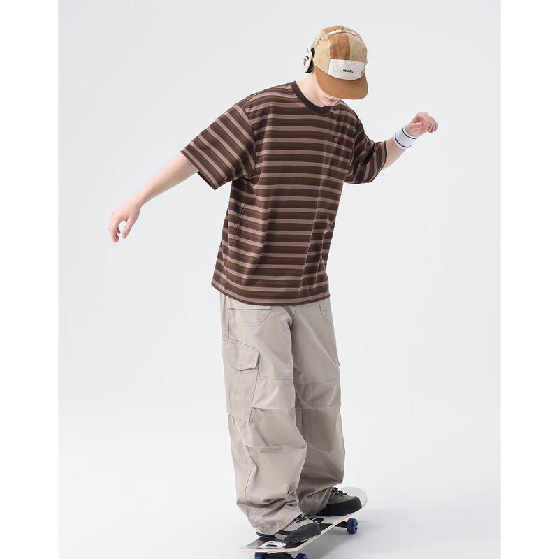 Demana Striped Color-block Short Sleeve T-shirt