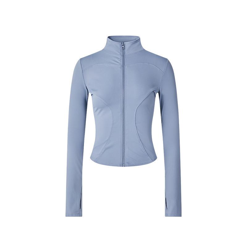 Sunscreen Clothing, Yoga Jacket, Women's Stand-up Collar, Running, Cycling, Windproof, Slim-fitting, Slim-fitting, Zipper Cardigan, Fitness Sports Top