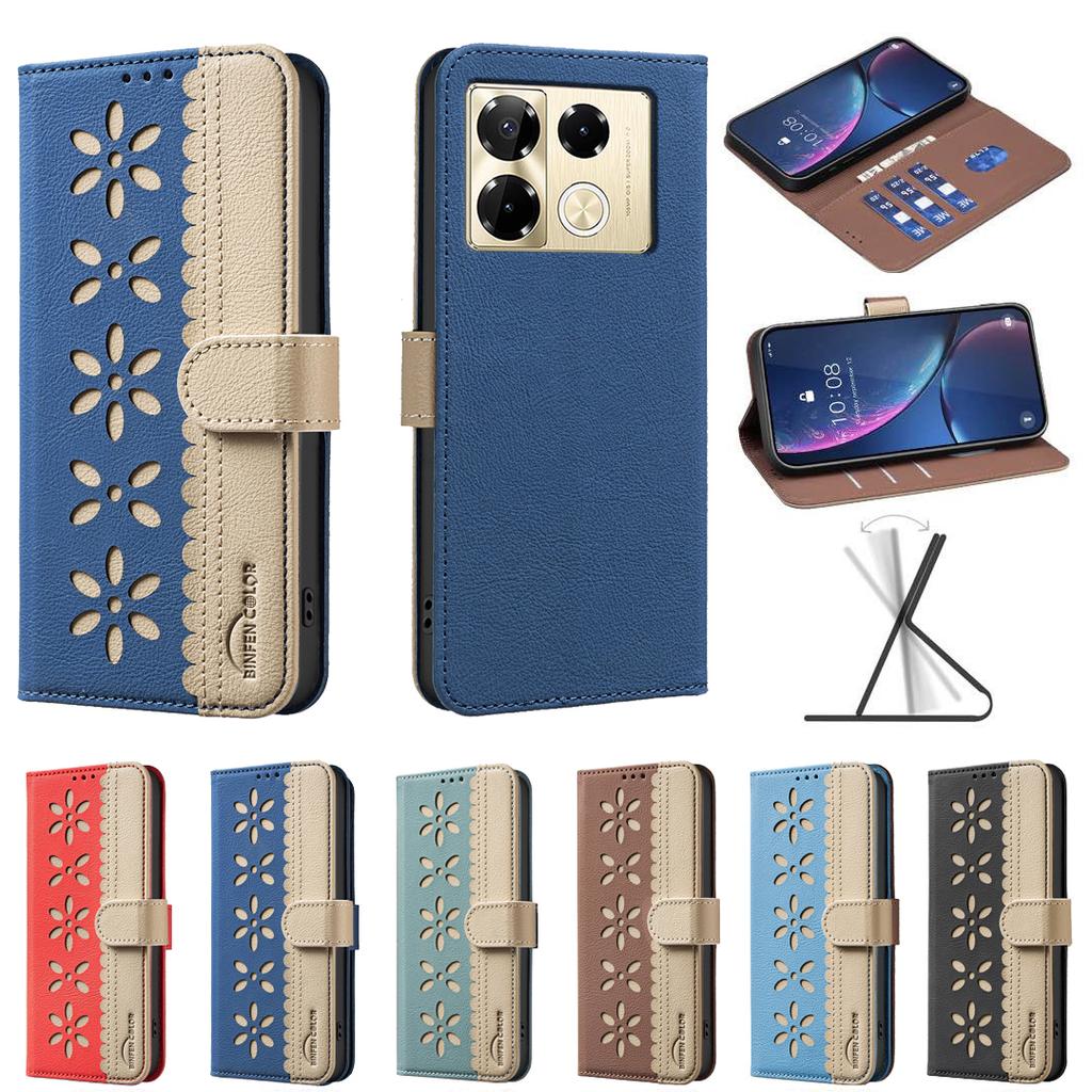 Flip Leather Case for Infinix Note 40 Pro Plus Cover Bumper Soft Business Back Cover BF36