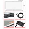 JOYTUTUS Car Sun Visor Vanity Mirror With Lights, 3 Light Modes & 60 LEDs, Rechargeable Dimmable Touch Control Travel Makeup Mirror For Truck SUV