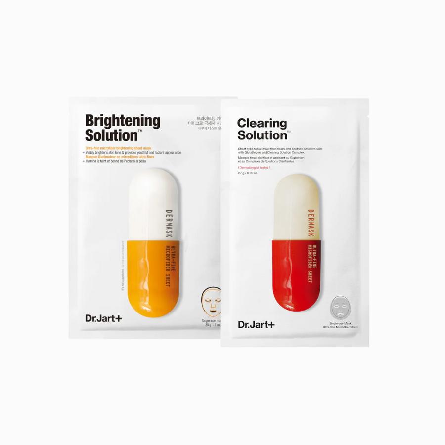 Dr. Jart Dermask Brightening 30g / Dermask Clearing Solution 27g Masks 10ea