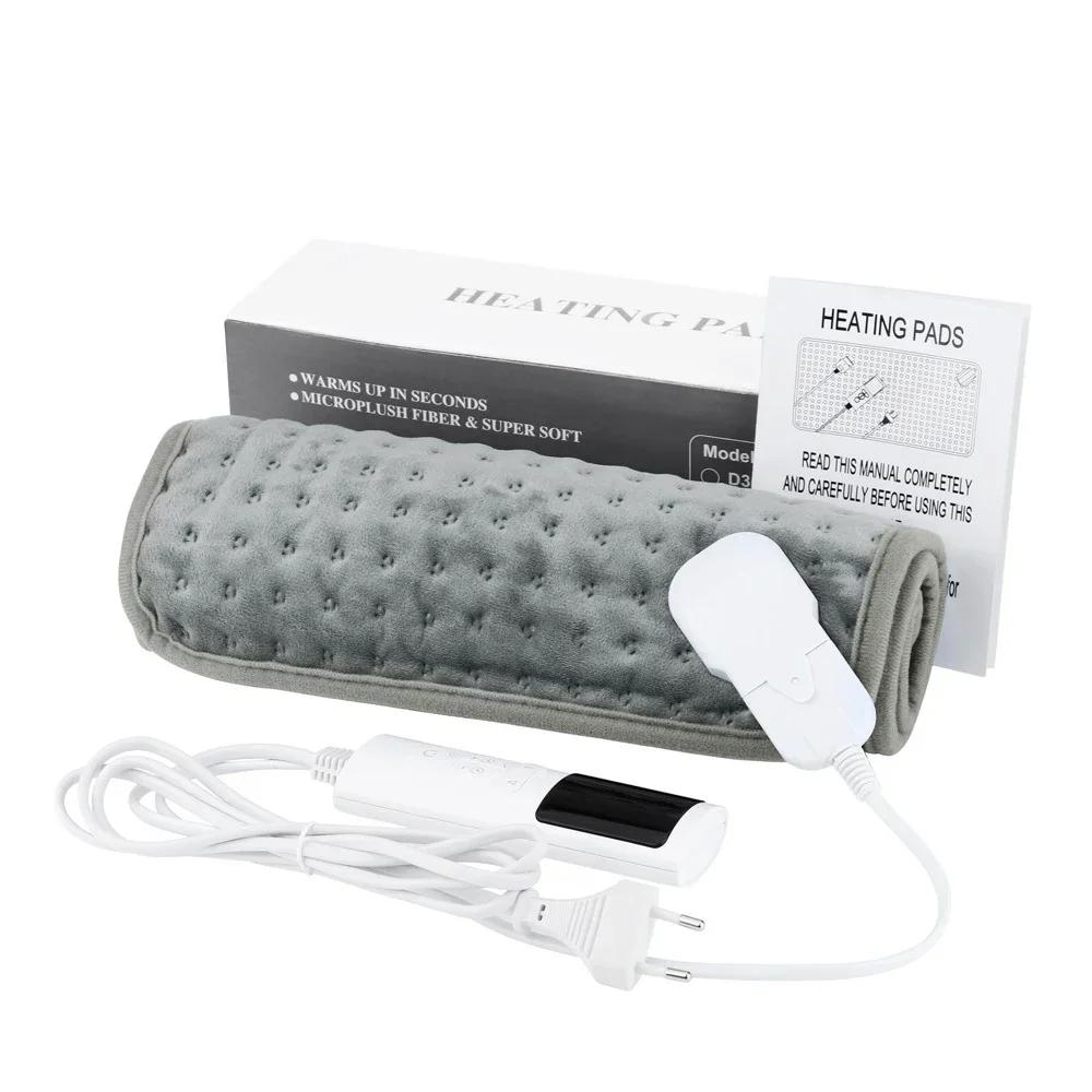 Elektrische Heizdecke, gemütlicher, weicher 2-lagiger Flanell, beheizt mit 9 Heizstufen und 4-Gang-Zeitsteuerung, waschbar, für den Wintergebrauch im Homeoffice