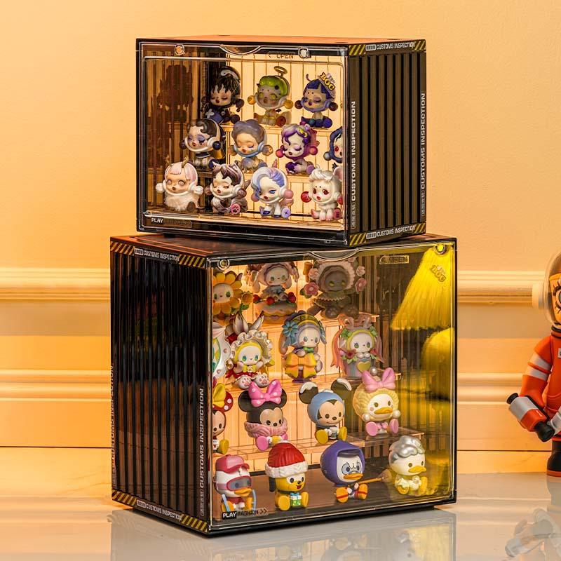 Three Layer Oversized Storage Box, Magnetic Blind Box Storage Box, Acrylic Doll Display Cabinet, Dustproof Doll Figurine Display