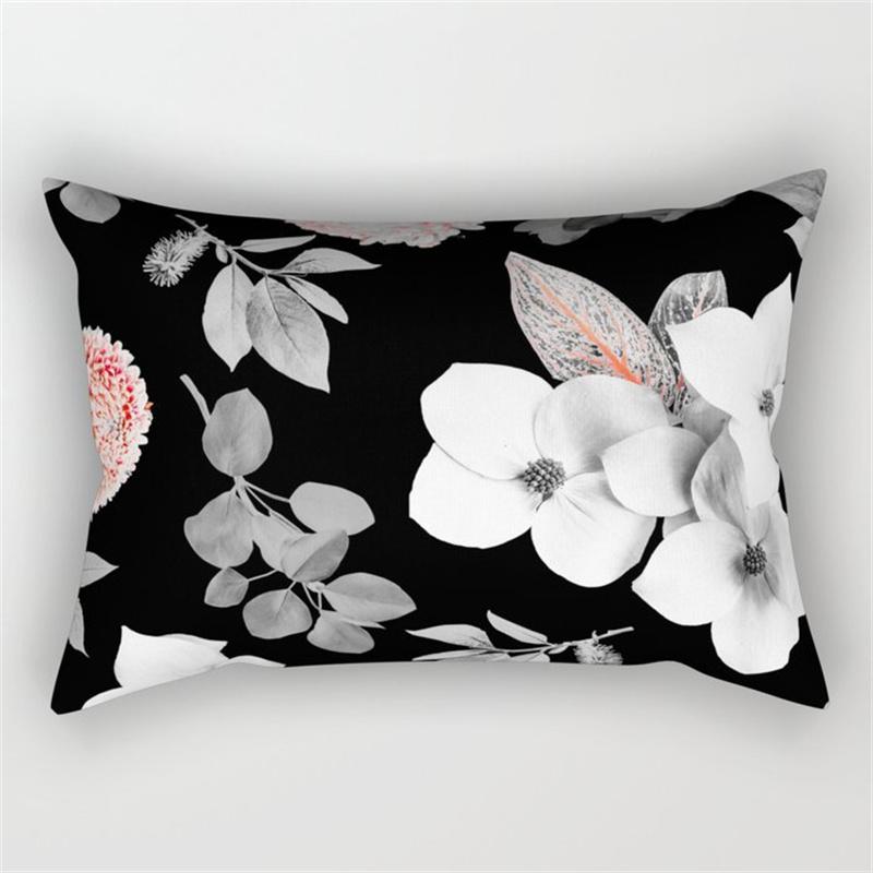 30x50cm Green Tropical Leaves Plant Pillowcase Cactus Flower Polyester Cushion Cover Ins Natural Landscape Pillowslip Home Decor